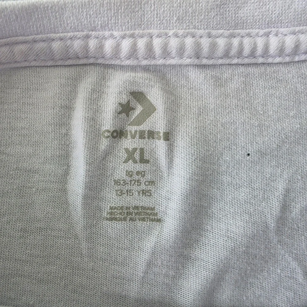 Converse All Star Kids XL White Long Sleeve Graphic T-Shirt 1908 Chuck Taylor